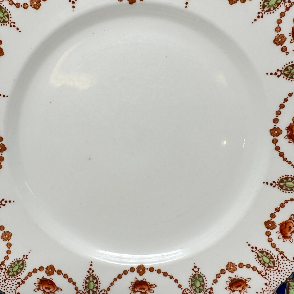 Vintage Gladstone China Imari Floral Square Plate 9 Inch England - Picture 8 of 12